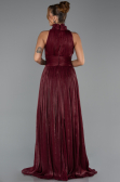 Abendkleid Lang Chiffon Weinrot ABU6352