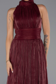 Abendkleid Lang Chiffon Weinrot ABU6352