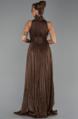 Abendkleid Lang Chiffon Braun ABU6352
