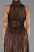 Abendkleid Lang Chiffon Braun ABU6352