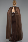 Abendkleid in Übergröße Lang Braun ABU6338