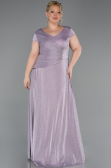 Abendkleid in Übergröße Lang Lavendel ABU6363