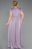 Abendkleid in Übergröße Lang Lavendel ABU6363