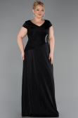 Abendkleid in Übergröße Lang Schwarz ABU6363
