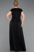 Abendkleid in Übergröße Lang Schwarz ABU6363