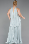 Abendkleid in Übergröße Lang Chiffon Minzgrün ABU5793