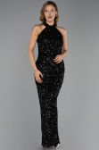 Abendkleid Lang Schwarz ABU6404