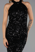 Abendkleid Lang Schwarz ABU6404