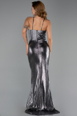 Abendkleid Lang Anthrazit ABU6407