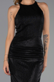 Abendkleid Lang Schwarz ABU6407