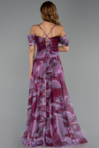 Abendkleid in Übergröße Lang Pflaume ABU6409