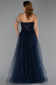 Abendkleid Lang Marineblau ABU6412
