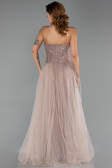 Abendkleid Lang Nerzbraun ABU6412