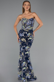 Abendkleid Lang Marineblau ABU6421