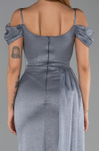 Abendkleid Lang Anthrazit ABU2835