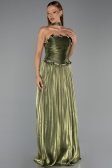 Abendkleid Lang Chiffon Öl Grün ABU6322
