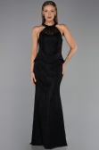 Abendkleid Lang Spitze Schwarz ABU6425
