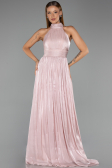 Abschlusskleid Lang Chiffon Puder ABU6428