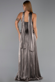 Abschlusskleid Lang Chiffon Nerzbraun ABU5957