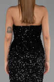 Abendkleid Lang Schwarz ABU6439