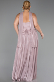 Abendkleid in Übergröße Lang Chiffon Lavendel hell ABU5958