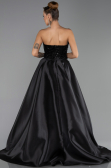 Abendkleid Lang Perlenbesetzt Schwarz ABU5511