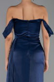 Abendkleid Lang Chiffon Marineblau ABU6496