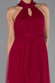 Abschlusskleid Lang Pflaume ABU3252