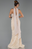 Abendkleid Lang Beige ABU6442