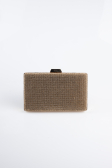 Abendtasche Steinbesetzt Gold SH863