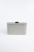 Abendtasche Steinbesetzt Silber SH863