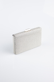 Abendtasche Steinbesetzt Silber SH863