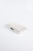 Abendtasche Steinbesetzt Silber SH863