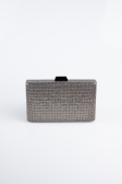 Abendtasche Steinbesetzt Platin SH863