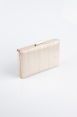 Abendtasche Laserschnitt Gold SH801