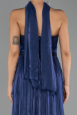 Abendkleid Lang Chiffon Marineblau ABU6531