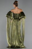 Abendkleid Lang Chiffon Öl Grün ABU6533