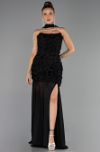 Abschlusskleid Lang Schwarz ABU6541