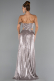 Abschlusskleid Lang Nerzbraun ABU6127