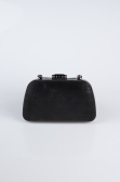 Abendtasche Gemustert Schwarz SH839