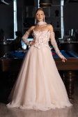 Abendkleid Lang Lachs ABU6523