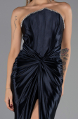 Abendkleid Lang Marineblau ABU6548