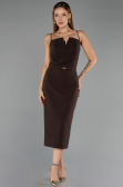 Partykleid Midi Braun ABK2687