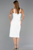 Partykleid Midi Weiß ABK2688