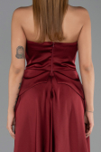 Abendkleid Lang Spitze Weinrot ABU5615