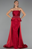 Abendkleid Lang Spitze Rot ABU5615