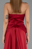 Abendkleid Lang Spitze Rot ABU5615