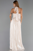 Abendkleid Lang Chiffon Beige ABU6551
