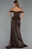 Abendkleid Lang Chiffon Braun ABU6496