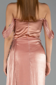 Abendkleid Lang Chiffon Lachs ABU6496